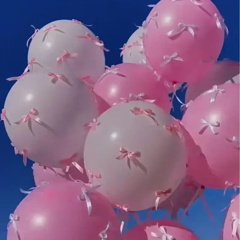 Photography Year - 5pcs Wedding Pink Ins Bow Balloon