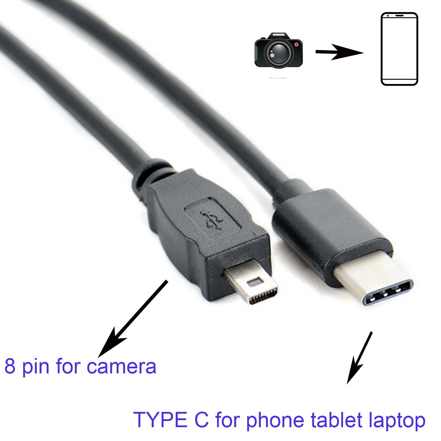 Nikon Camera D3500 - Loại C Cáp OTG Cho Máy
