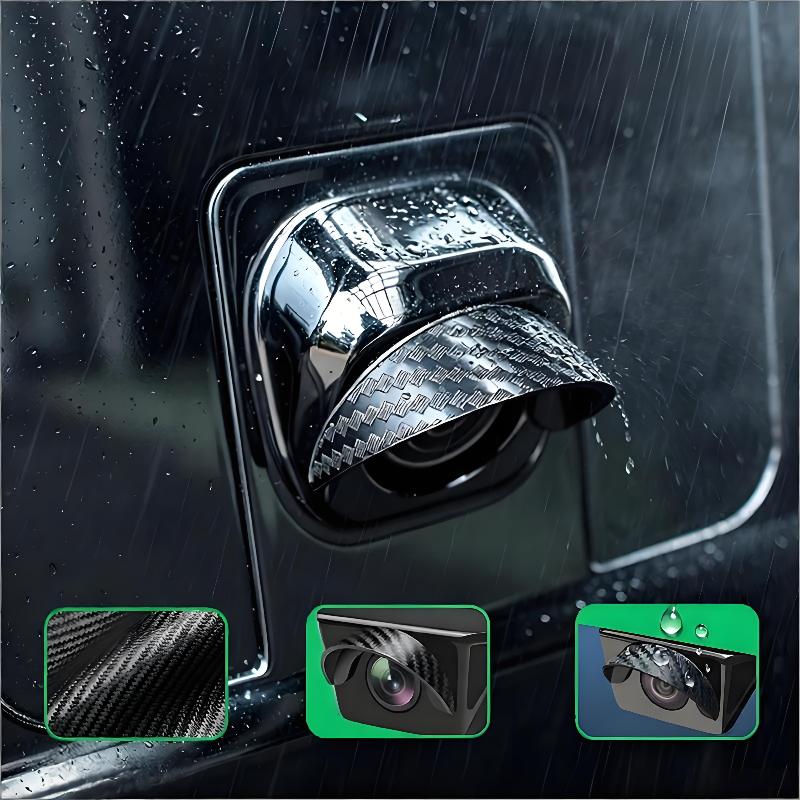 Carbon Fiber Car Rear View Cam - đánh giá và giá Camera Rain Cover