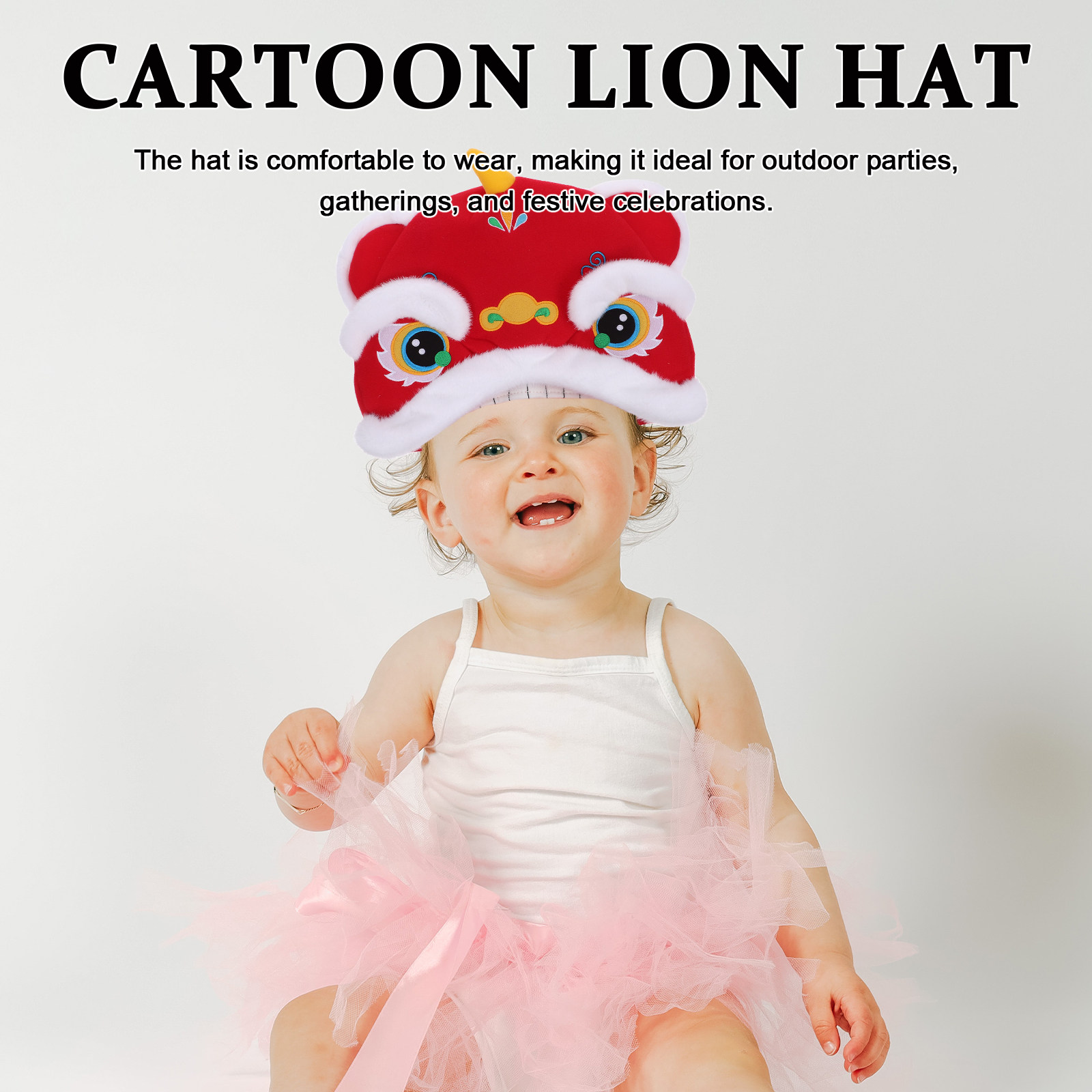 Chinese New Year Lion Head Hat - đánh giá và giá Photography Year