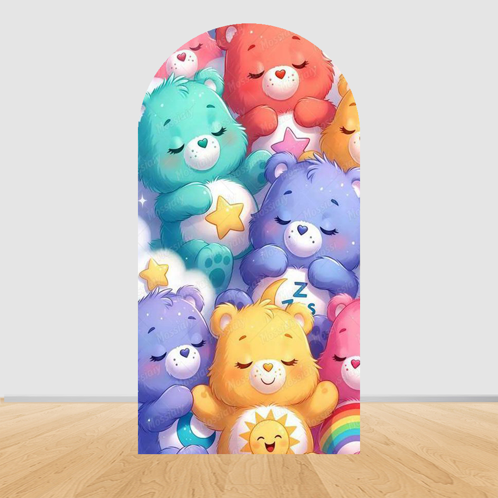Cute Rainbow Bear Arch Backdro - đánh giá và giá Photography Composition