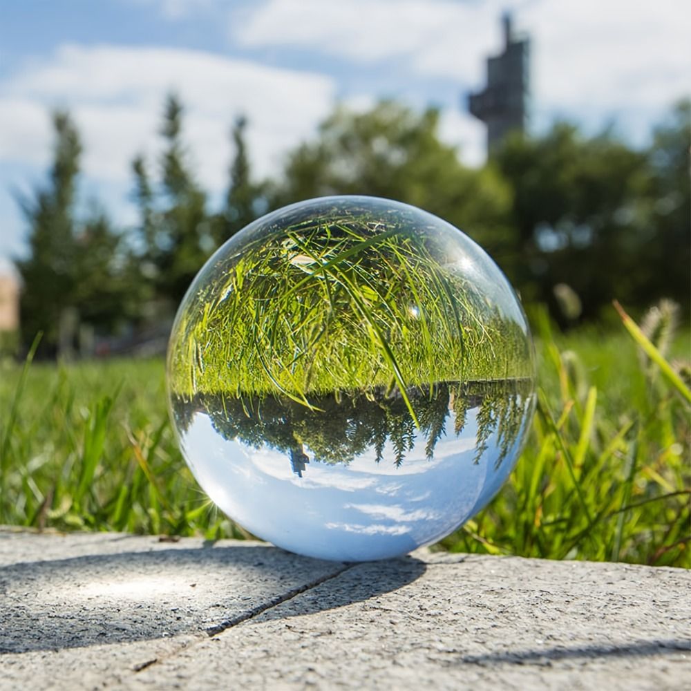 Round Crystal Glass Ball Trans - đánh giá và giá Lens Ball Crystal