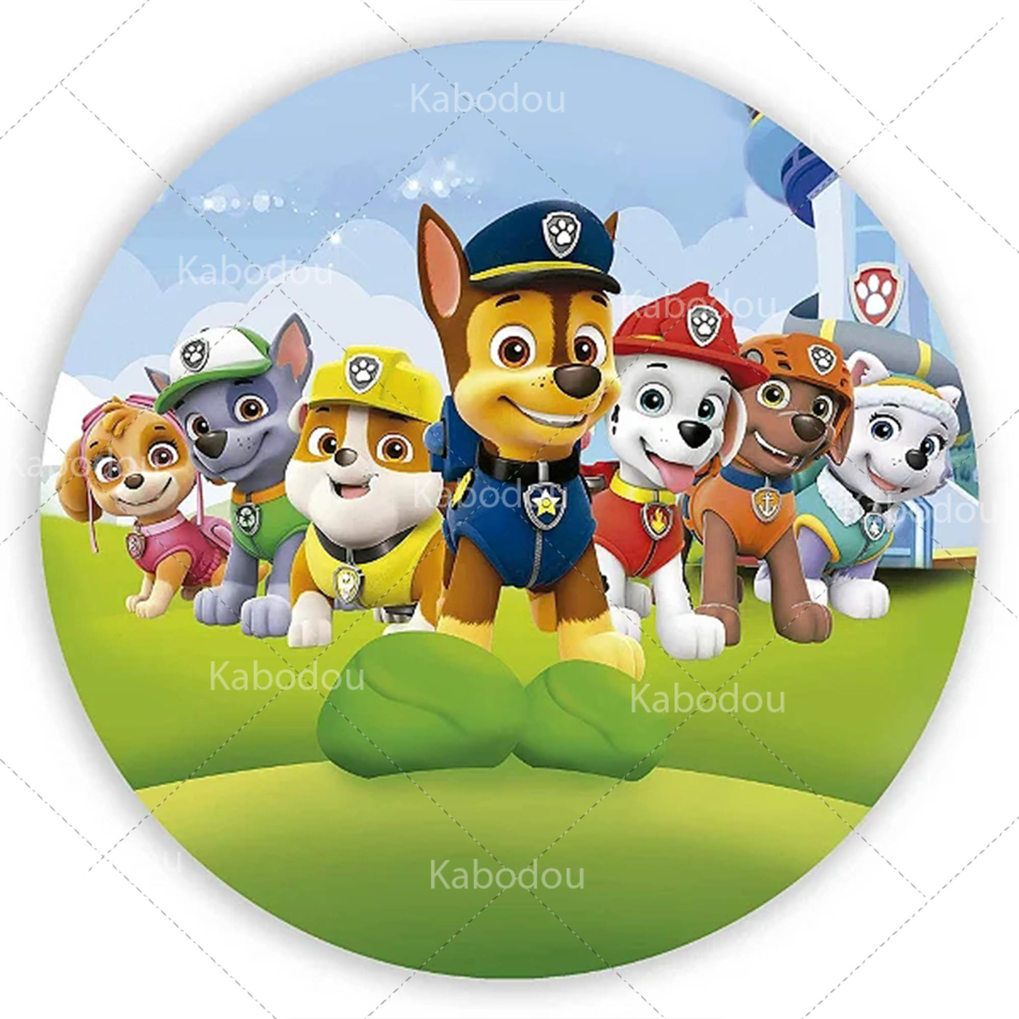 Paws Patrols Round Backdrop Do - đánh giá và giá Photography Composition
