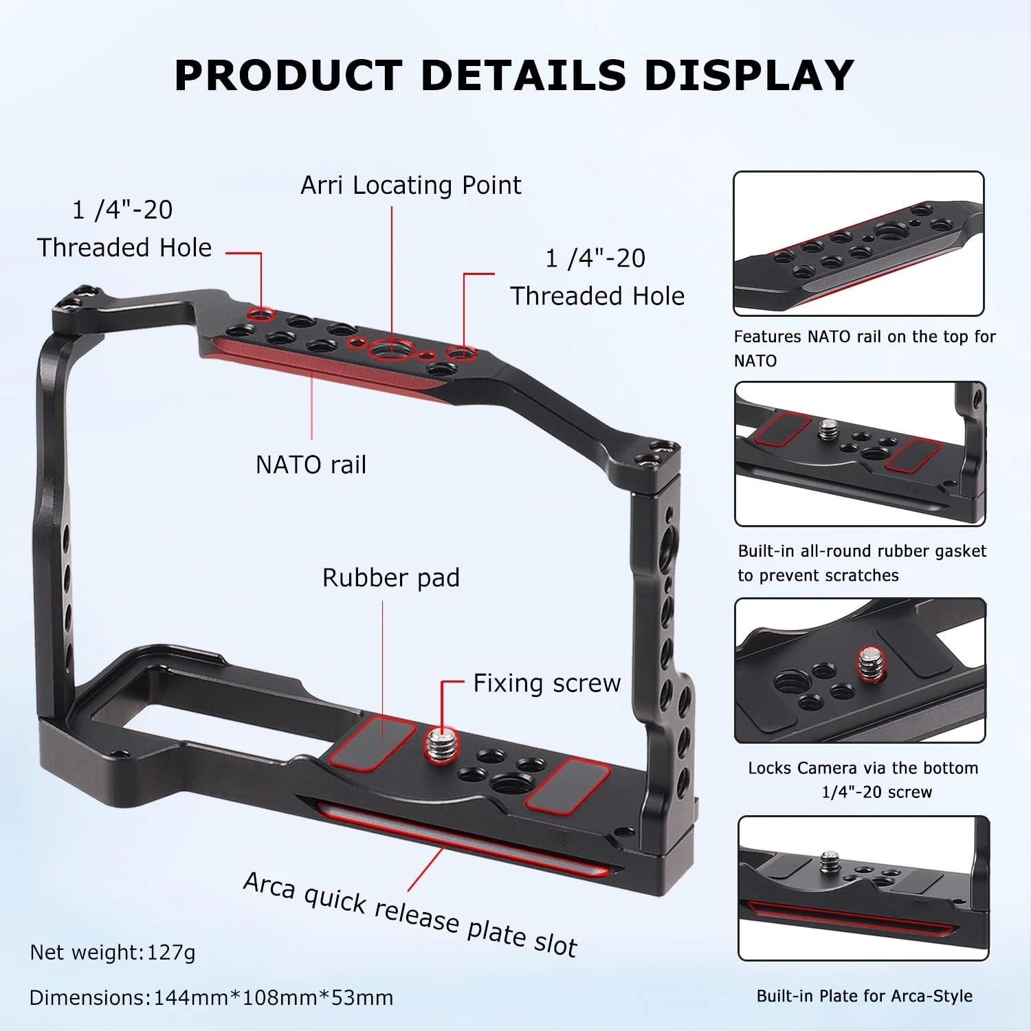 For Fuji X-T5 Camera Cage Kit, - đánh giá và giá Fujifilm Camera X-T5